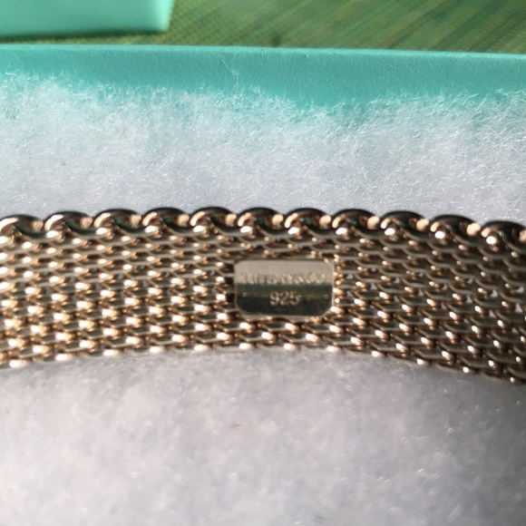 Tiffany & Co. somerset mesh silver bracelet - Picture 4 of 14